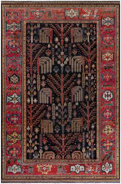 Authentic Persian Bakhtiari Red Handmade Wool Rug - 2465033