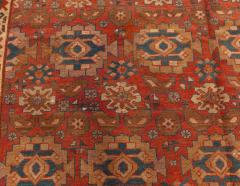 Authentic Persian Bakshaish Beige Blue Brown Red Handmade Wool Rug - 2447135