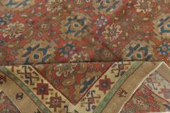 Authentic Persian Bakshaish Beige Blue Brown Red Handmade Wool Rug - 2447138