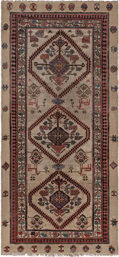 Authentic Persian Handmade Wool Runner - 2445649