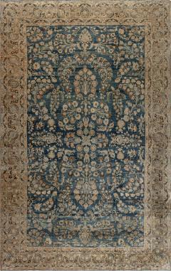 Authentic Persian Khorassan Blue Handmade Wool Carpet - 2453645