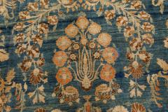 Authentic Persian Khorassan Blue Handmade Wool Carpet - 2453649