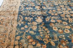 Authentic Persian Khorassan Blue Handmade Wool Carpet - 2453650