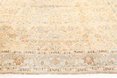 Authentic Persian Khorassan Orange Yellow Handmade Wool Rug - 2465121