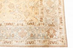 Authentic Persian Khorassan Orange Yellow Handmade Wool Rug - 2465122