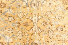 Authentic Persian Khorassan Orange Yellow Handmade Wool Rug - 2465124
