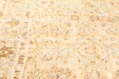Authentic Persian Khorassan Orange Yellow Handmade Wool Rug - 2465125
