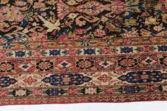 Authentic Persian Kirman Botanic Pink Blue Beige Handmade Wool Carpet - 2460726