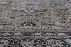 Authentic Persian Meshad Animal Botanic Design Handmade Wool Rug - 2447186