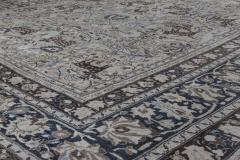 Authentic Persian Meshad Animal Botanic Design Handmade Wool Rug - 2447189
