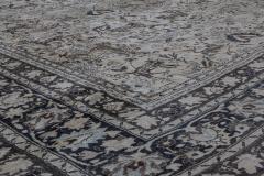 Authentic Persian Meshad Animal Botanic Design Handmade Wool Rug - 2447193