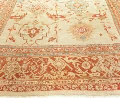 Authentic Persian Sultanabad Rug in Beige Brown Green Red - 2454342