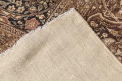 Authentic Persian Tabriz Beige Black Brown Handwoven Wool Rug - 2453402