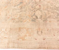 Authentic Persian Tabriz Beige Green Handmade Wool Rug - 2454294