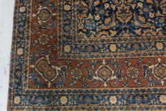 Authentic Persian Tabriz Botanic Blue Handmade Wool Rug - 2446212