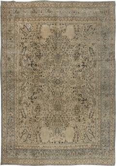 Authentic Persian Tabriz Botanic Hand Knotted Wool Rug - 2454406