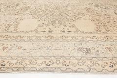 Authentic Persian Tabriz Botanic Hand Knotted Wool Rug - 2454407
