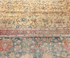 Authentic Persian Tabriz Botanic Handmade Wool Rug - 2453918