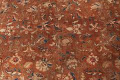 Authentic Persian Tabriz Brown Botanic Handmade Wool Rug - 3582440