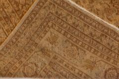 Authentic Persian Tabriz Brown Handmade Wool Rug - 2446560
