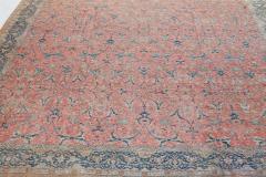 Authentic Persian Tabriz Pink Handmade Wool Rug - 2445738