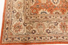 Authentic Persian Tabriz Red Handmade Wool Carpet - 2453873