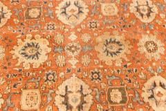 Authentic Persian Tabriz Red Handmade Wool Carpet - 2453875