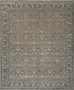 Authentic Persian Tabriz Rug in Beige Blue Brown Gray - 2454478