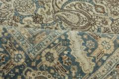 Authentic Persian Tabriz Rug in Beige Blue Brown Gray - 2454479
