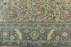 Authentic Persian Tabriz Rug in Beige Blue Brown Gray - 2454482