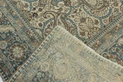 Authentic Persian Tabriz Rug in Beige Blue Brown Gray - 2454483