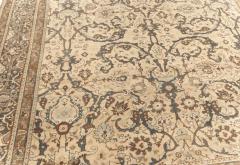 Authentic Persian Tabriz Rug in Beige Blue Brown and Gray - 2454750