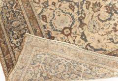 Authentic Persian Tabriz Rug in Beige Blue Brown and Gray - 2454751