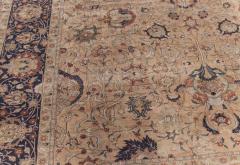 Authentic Persian Tabriz Silk Rug in Blue Brown Green Orange Pink Purple - 2447129
