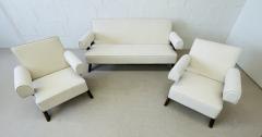 Authentic Pierre Jeanneret Upholstered X Leg Sofa Set Mid Century Modern - 2703774