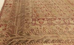 Authentic Red Handmade Turkish Ghiordes Rug from the 19th Century - 2465383