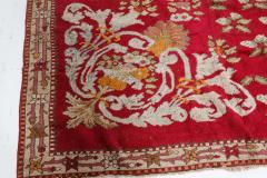 Authentic Turkish Ghiordes Red Handmade Wool Rug - 2460741