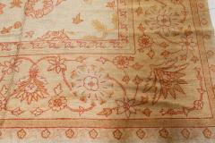 Authentic Turkish Oushak Beige Handmade Wool Rug - 2450348