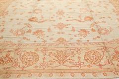 Authentic Turkish Oushak Beige Handmade Wool Rug - 2450349