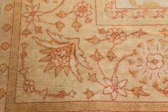 Authentic Turkish Oushak Beige Handmade Wool Rug - 2450350