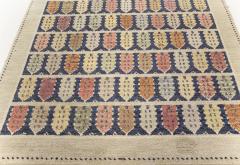 Authentic Vintage Swedish Colorful Townhouse Rug - 2441984