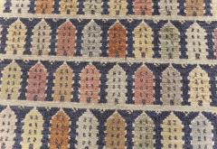 Authentic Vintage Swedish Colorful Townhouse Rug - 2441987