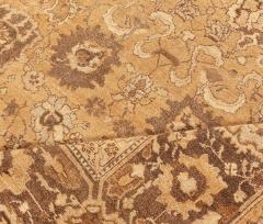 Authetic Indian Amritsar Tan Brown Hand knotted Wool Rug - 2452758