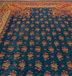 Authnetic English Axminster Blue Red Carpet - 2457380