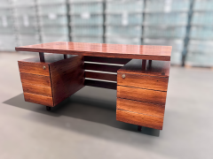 Ava Brazilian Modern Desk with Eight Drawers in Hardwood by Ava 1960s Brazil - 3962086