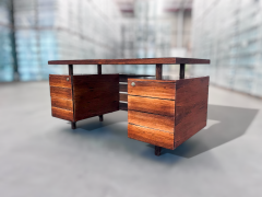 Ava Brazilian Modern Desk with Eight Drawers in Hardwood by Ava 1960s Brazil - 3962088