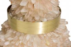 Aver Metais Brazilian Contemporary Candle Holder with Large Quartz Points - 4613295