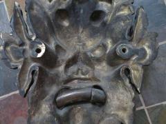 Awesome Antique Italian Bronze Vecchio Greenman Door Knocker - 1550177