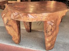 Awesome Tree trunk sturdy solid organic brutalist coffee table - 2667118