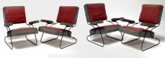 Awesome fifties set of 4 arm chairs in genuine vintage condition - 1706414